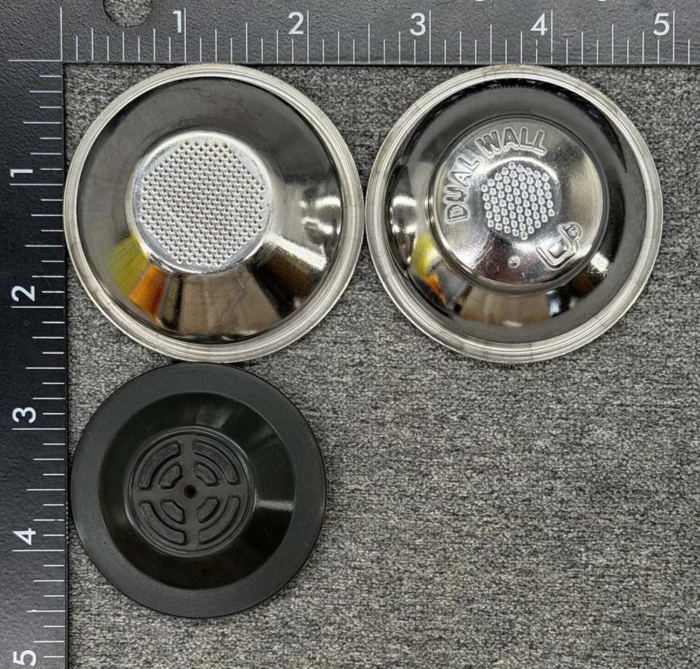 OEM Breville 54mm Dual Wall Filter Basket Cleaning Disc 3pc Lot Espresso Machine